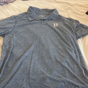 League Auburn University Heather Gray Polo Shirt